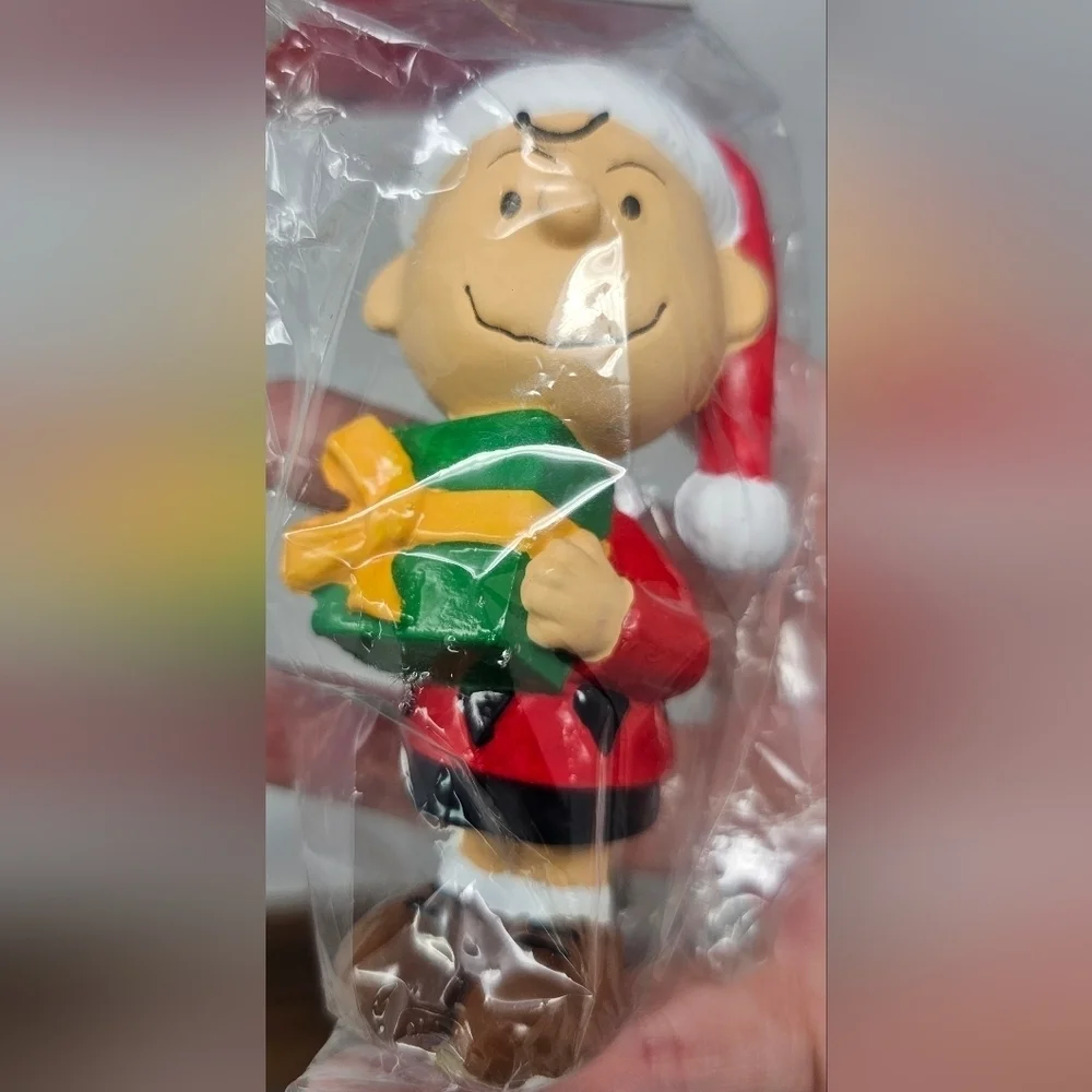 Vintage Kurt Adler Peanuts Christmas Ornaments Lucy, Woodstock & Charlie Brown